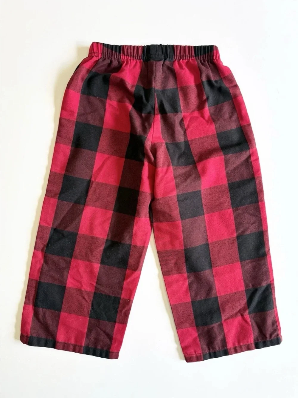 Old Navy Red and Black Buffalo Plaid Kids Pajama Set 3T Matching Family